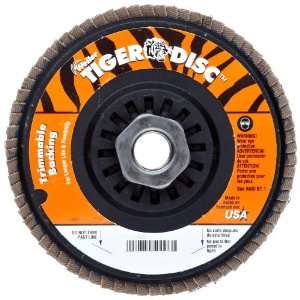 Weiler Trimmable Tiger Abrasive Flap Disc, Type 29, Threaded Hole 