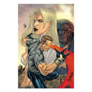  New X Men #155 Cover Cyclops, Emma Frost and Beast Giclee 