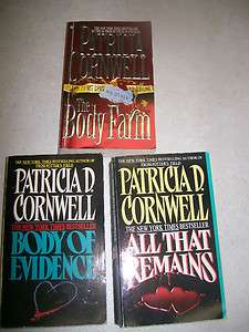 Patricia Cornwell Paperback Body of Evidence   All that Remains   The 