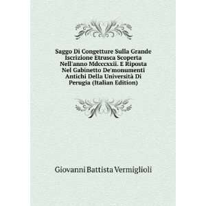     Di Perugia (Italian Edition) Giovanni Battista Vermiglioli Books