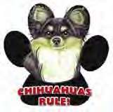 CHIHUAHUA LONG HAIR DOG CAR FRIDGE MAGNET  