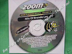 Brenda Lee~ZOOM Karaoke~54~Im Sorry~All Alone Am I~CDG  