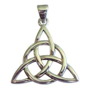  Sterling Silver Triquetra Pendant Wiccan Amulet Pagan 