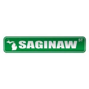   SAGINAW ST  STREET SIGN USA CITY MICHIGAN