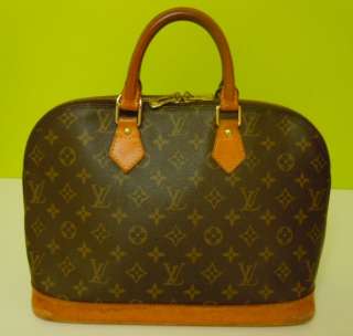 LOUIS VUITTON Monogram ALMA Bag LV Handbag Purse Real  