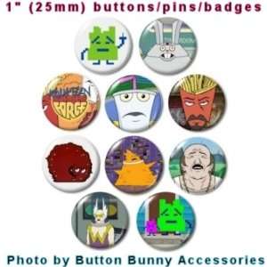 Aqua Teen Hunger Force 1 Button / Pin / Badge Set