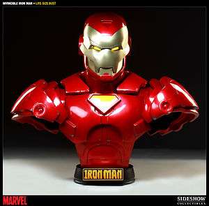   Marvel Invincible Iron Man Comic Version 1:1 Life Size Bust NEW SEALED