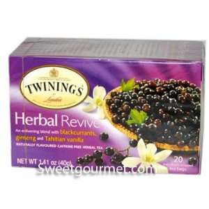 Twinings Blackcurrent Ginseng and Vanilla 20 Tea Bags  