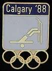olympic pins 1988 skiing  