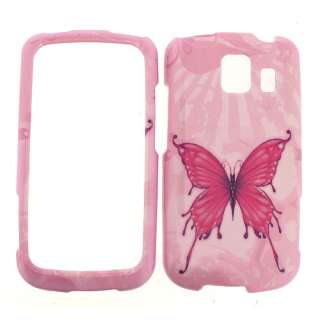 Pink Butterfly Cover Case For Verizon LG Vortex VS660  