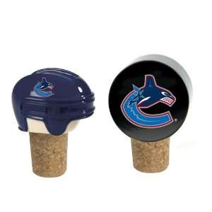 Set of 2 NHL Vancouver Canucks Wine Bottle Cork Stoppers  