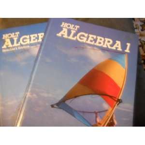  Holt Algebra 1 Student/teacher Set william Palmer Books