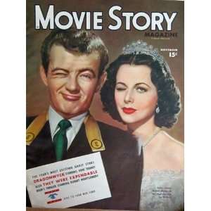    HEDY LAMARR Movie Story Magazine November 1945 Movie Story Books