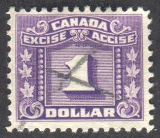 CANADA Excise Tax Revenue Stamp Van Dam FX82  