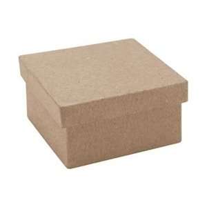 Paper Mache Mini Square Box 3x3x1 1/2 (12 Pack)