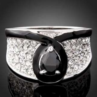 ARINNA Swarovski Crystal enamel GP fashion finger Rings  