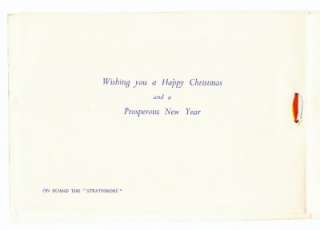 LINE NICE RMS STRATHMORE UNUSED CHRISTMAS CARD 30S  