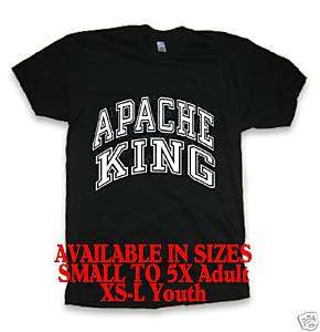 APACHE KING Native American Indian Tribal t shirt  
