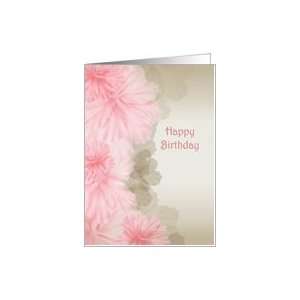  pink floral border for sister in laws birthday Card 