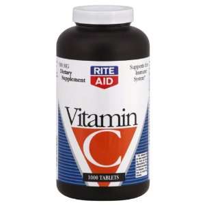  Rite Aid Vitamin C, 500 mg, Tablets, 1000 ea Health 
