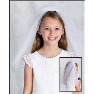  Girls First Holy Communion Veil and Hair Comb Attachment 