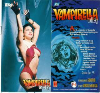 Rare 1995 Topps Vampirella Gallery Wide Vision Promo P6  