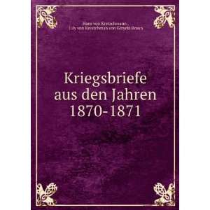    Lily von Krestchman von Gizycki Braun Hans von Kretschmann  Books