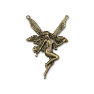  Antique Brass Fairy Link Charm: Arts, Crafts & Sewing