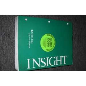    2004 Honda Insight Service Shop Repair Manual FACTORY honda Books