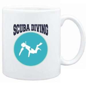   Mug White  Scuba Diving PIN   SIGN / USA  Sports