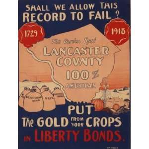 World War I Poster   Shall we allow this record to fail? Put the gold 