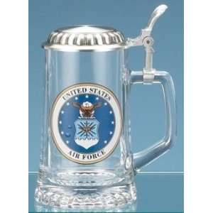  US Air Force Glass Beer Stein
