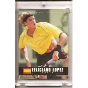 2005 Ace Authentic Feliciano Lopez Spain #48 Tennis Card 