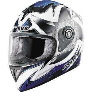  Shark RSI Shuriken Helmet   Small/White/Blue Automotive