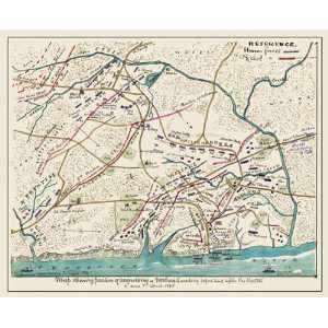  SHILOH BATTLEFIELD TENNESSEE (TN) CIVIL WAR MAP 1862