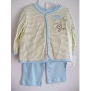  Absorba Baby Clothes Blue Monkey Outfit Long Sleeve T Shirt 