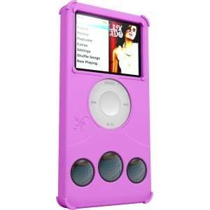  New Hot Pink Silicone Case & Speaker for iPod Nano 3Gen 