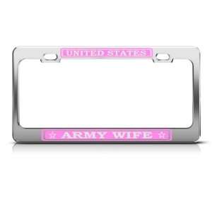 Us United States Army Wife Metal Military license plate 