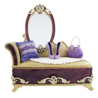 Victorian style Jewelry Box Dresser w/Mirror Purple NEW  