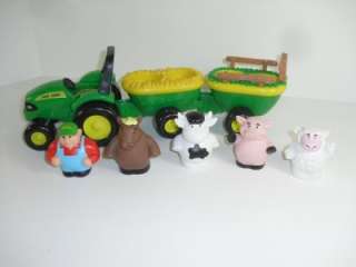 John Deere Chunky Animal Sounds Tractor Wagon Hay Ride Kids Childrens 