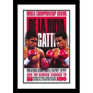  Oscar De La Hoya vs Gatti 32x45 Framed and Double Matted 