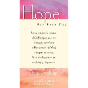  Billy Graham Hope for Each Day 2008 Pocket Planner: Office 