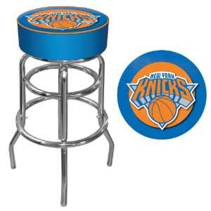 New York Knicks NBA Padded Swivel Bar Stool   Game Room Products Pub 