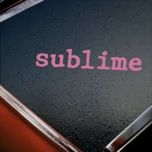  Sublime Pink Decal Rock Band Car Truck Window Pink Sticker 