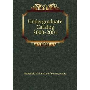 Undergraduate Catalog 2000 2001