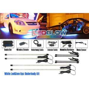    8pc White Wireless Led Underbody & Interior Kit: Automotive