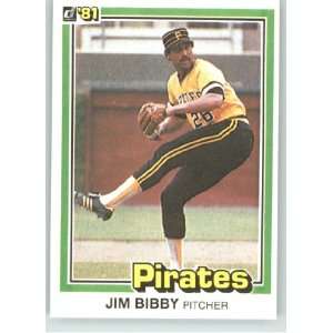  1981 Donruss #134 Jim Bibby   Pittsburgh Pirates (Baseball 