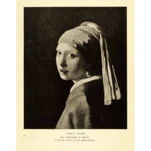  1906 Print Girl Pearl Earring Jan Vermeer Delft 