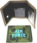 air force camo wallet tri fold military camo nylon new