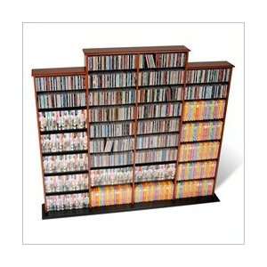  Prepac Quad Width CD DVD Media Storage Wall Unit in Cherry 